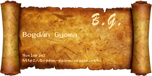 Bogdán Gyoma névjegykártya